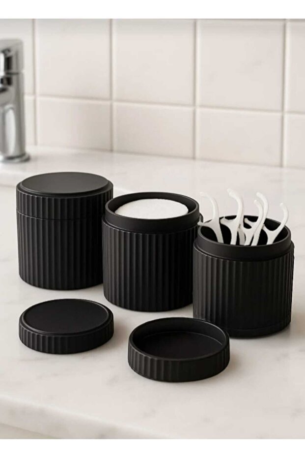3Pcs Cosmetic Box / 3Pcs Multi-Purpose Cylinder Box