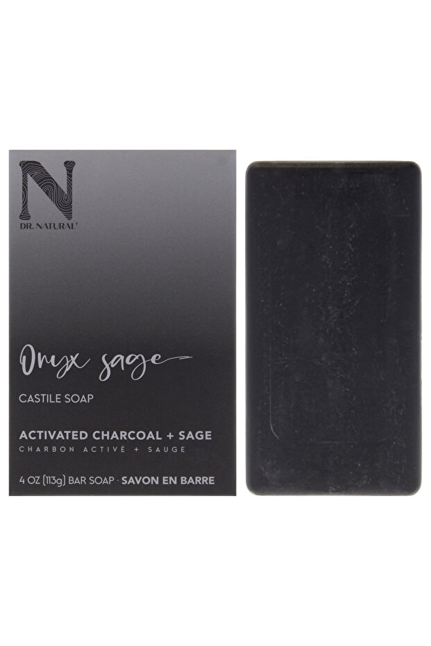 Castile Bar Soap - Onyx Sage by Dr. Natural for Unisex - 4 oz Soap