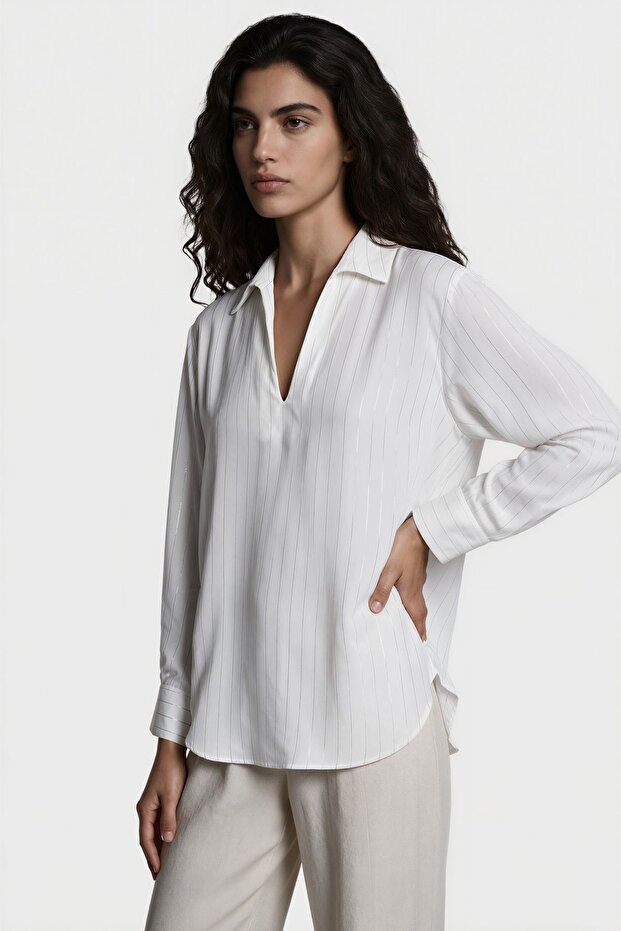 Msn Women's Polyester Lycra Blouse