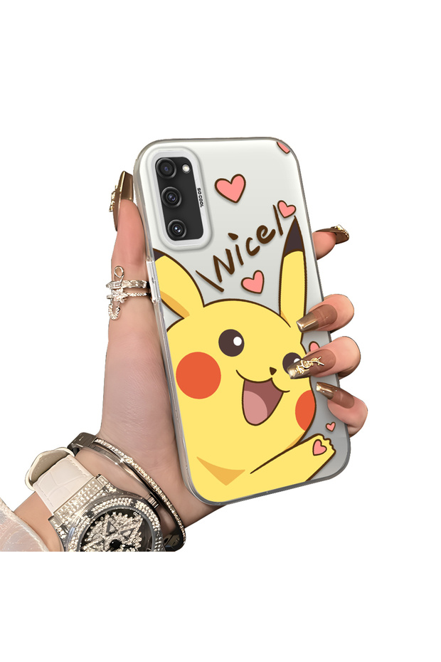 Samsung Galaxy S20 Fe 4G/5G Compatible Hard Acrylic Back Silicone Edge Lens Protection Cartoon Case