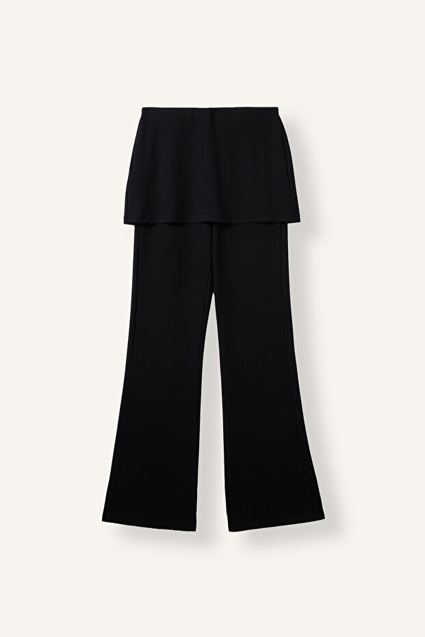 Sweatpants - Black - Flare