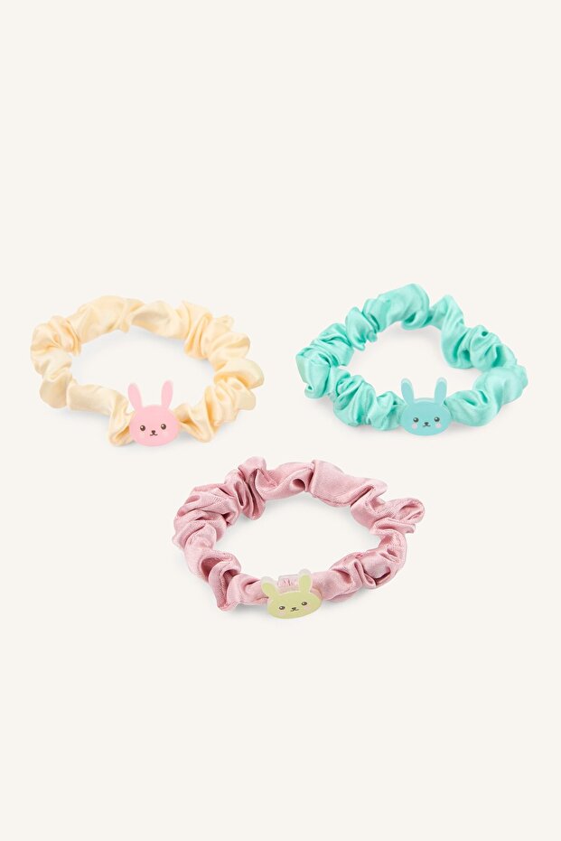 3-Piece Rabbit Figured Drawstring Hair Accessory for Baby Girl I3153A5Ns