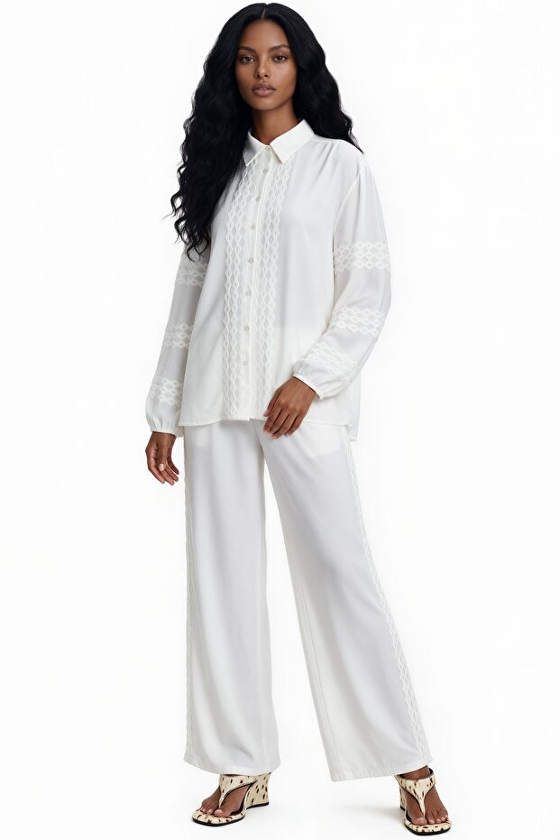 Two Piece Sets - White - Long