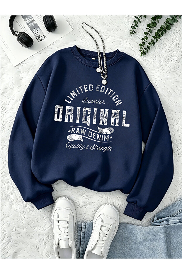 Unisex Original Printed Crew Neck Sweatshirt