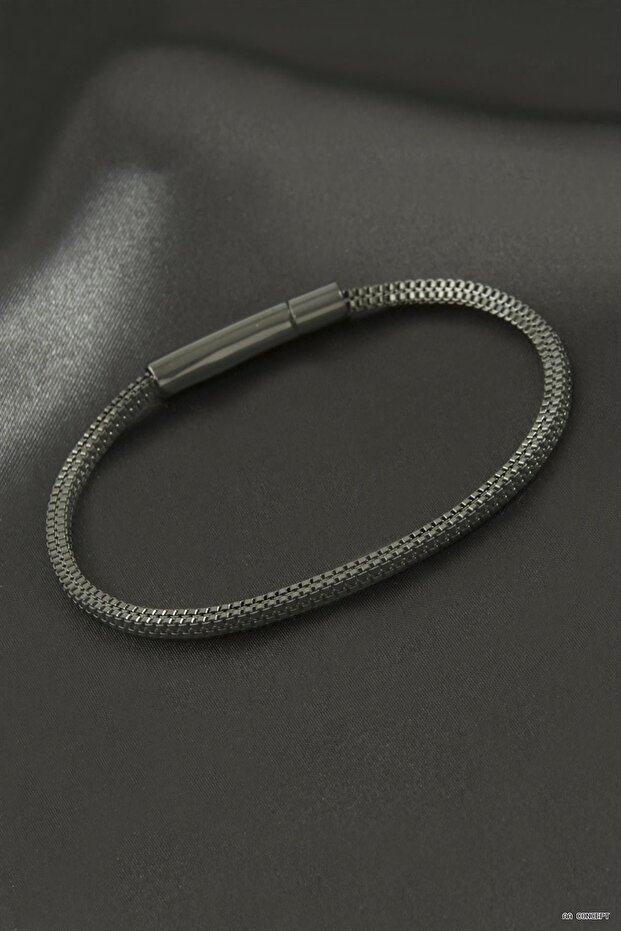 Concepta Kare Kobra Ir Luxury Steel (12259) Bracelet Black