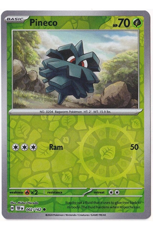 Pineco [Reverse Holo] # 2 - Temporal Forces - Card (Mint)