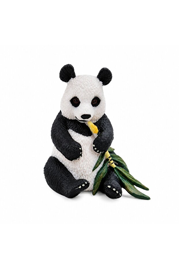 Gerçekçi Bambulu Panda Figürü