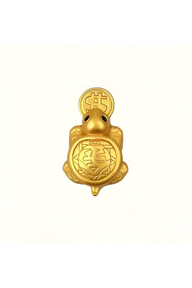 Golden Turtle - Feng Shui Abundance Prosperity Lucky Coin - Without Wallet
