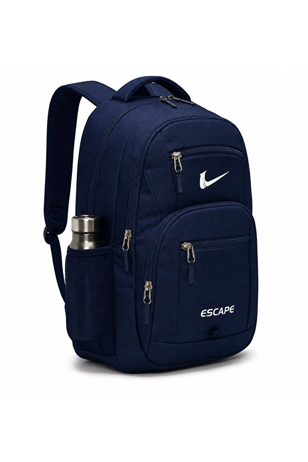 School Bag Backpack Multi-Pocket High School Bag Middle School Bag Unisex 45X30X15 cm