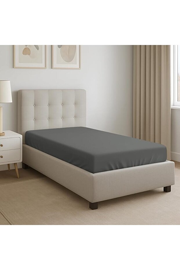 Bisona 100% Cotton Single Bed Sheet, 90X200 Cm, White, Quantity
