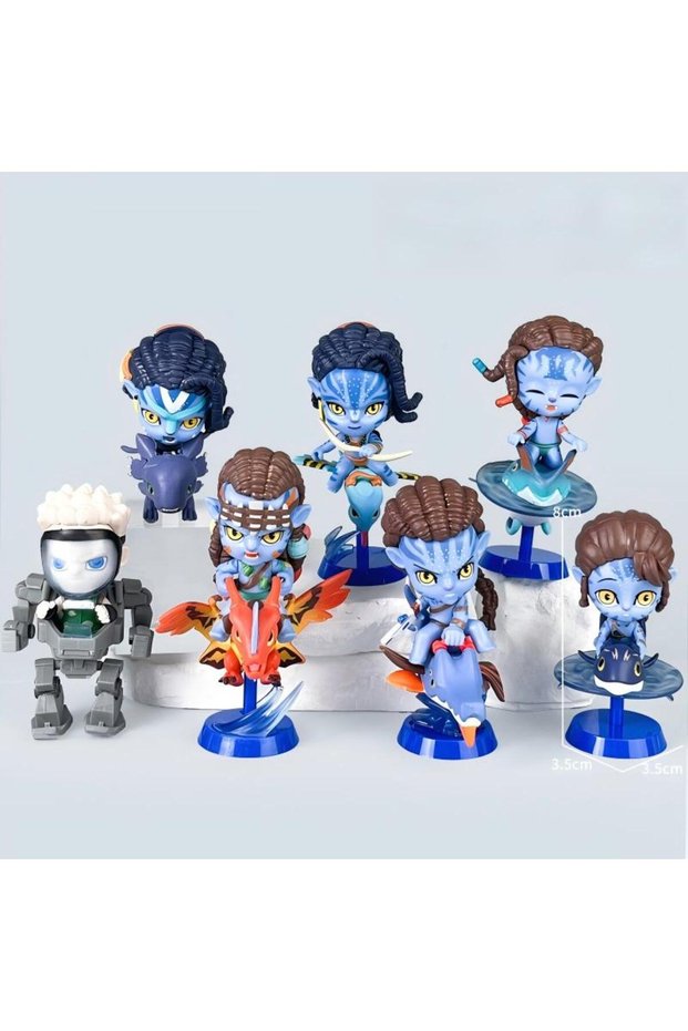 7pcs No box 7 Styles Hot Movie Series Avatar Jack Sully Blind Box Trendy Figurines Sci-Fi Movie Merc