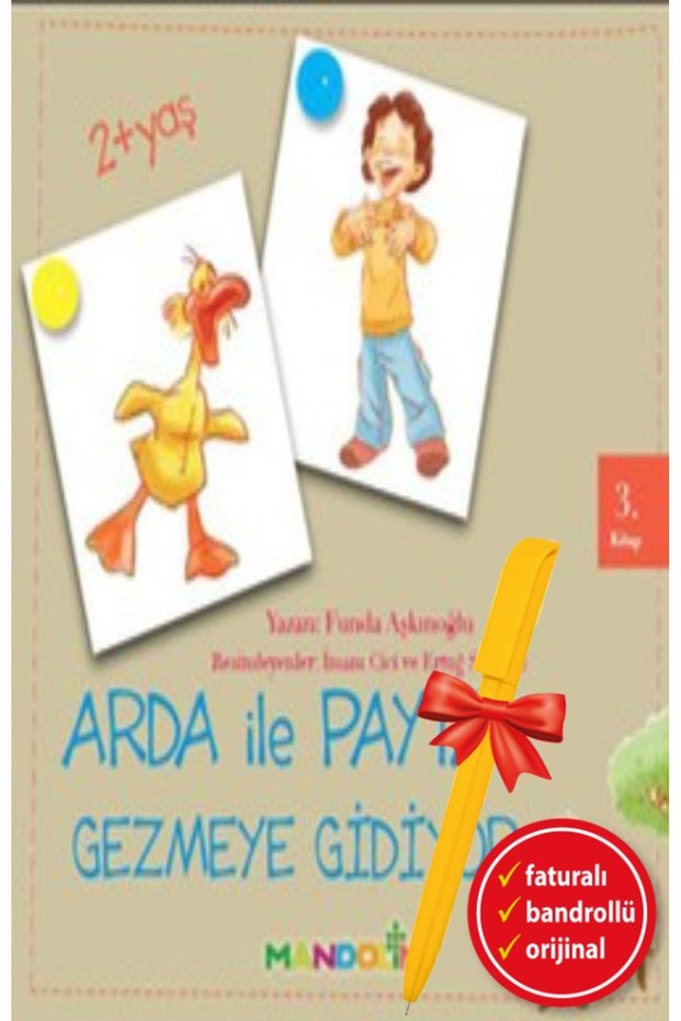 Alfa Kalem+Arda ile Paytak Gezmeye Gidiyor 3. Kitap (Funda Aşkınoğlu) Children's Story Enlightenment Book Set