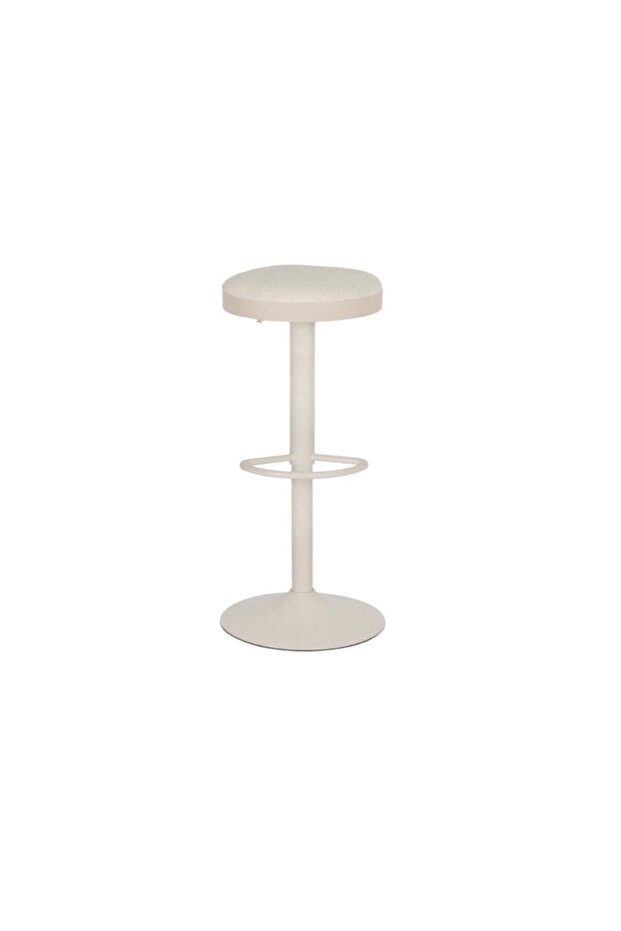 Modern Bar Stool with Round Base and Adjustable Height