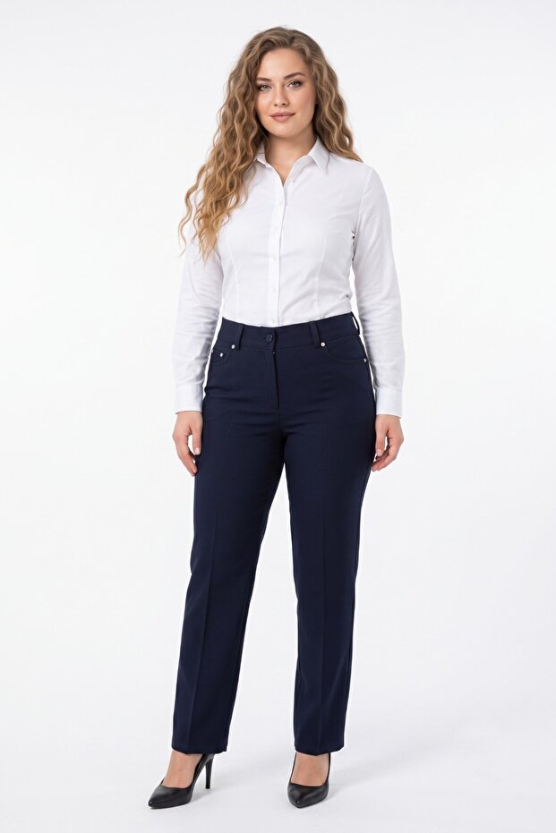 Women's 5-Pocket Fabric Trousers Bgl-St05668