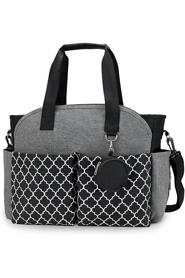 Large Capacity Diaper Bag with Pacifier Case and Changing Mat Multi-Functional Crossbody Design for Convenience by Lam