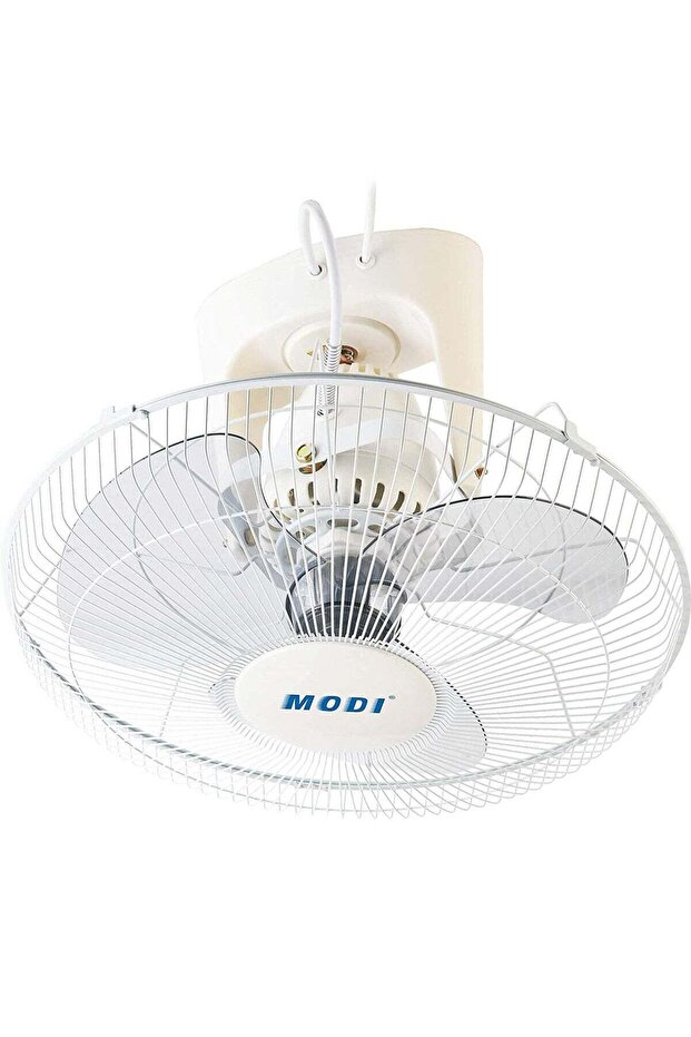 Orbit Fan,16-inch Ceiling Fan, White Cooling Fan with 3 Speed Choices,360 Degree Oscillating Fan for Home and Office.