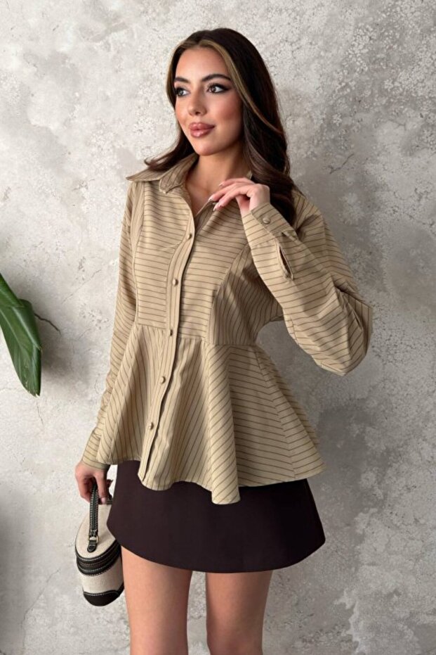 Mink striped shirt