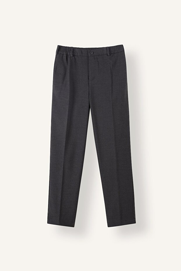 Regular Fit Normal Waist Straight Leg Classic Trousers with Pockets G3109Ax26Au