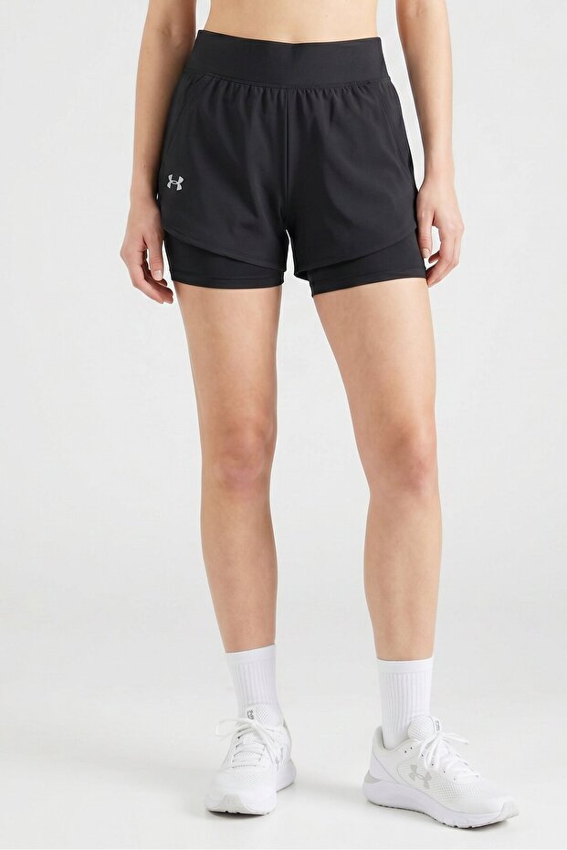 Women Fitted Training Shorts, Black