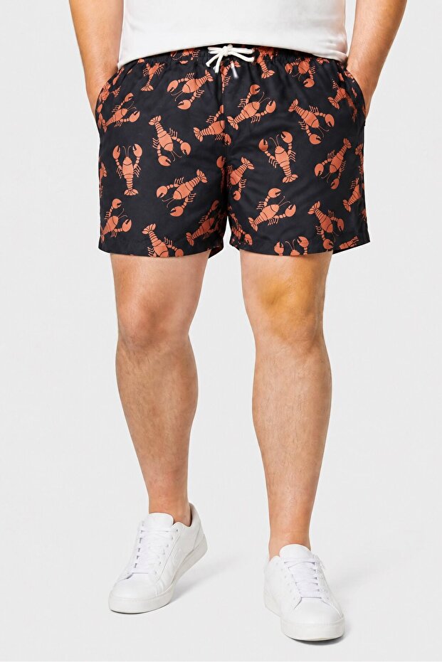 Men Graphic Print Board Shorts, Multicolor