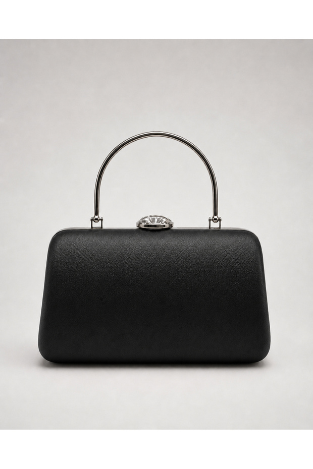Vrl Women's Evening Dress Portfolio Bag Satin Black 747