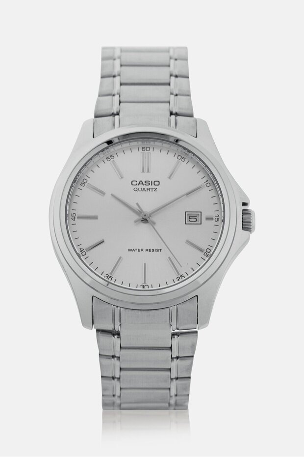 Men MTP-1183A-7ADF Enticer Stainless Steel Analog Watch 39 mm, Silver