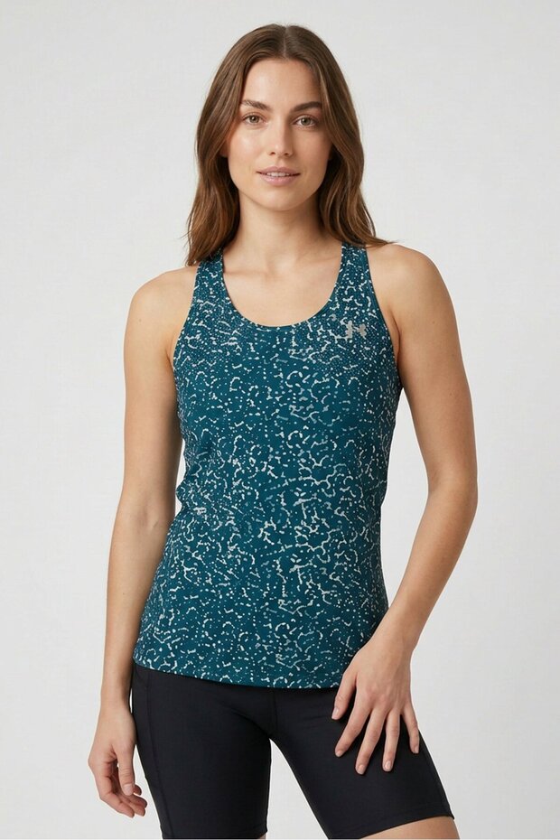 Women Fitted Sleeveless Training Tank Top, Multicolor