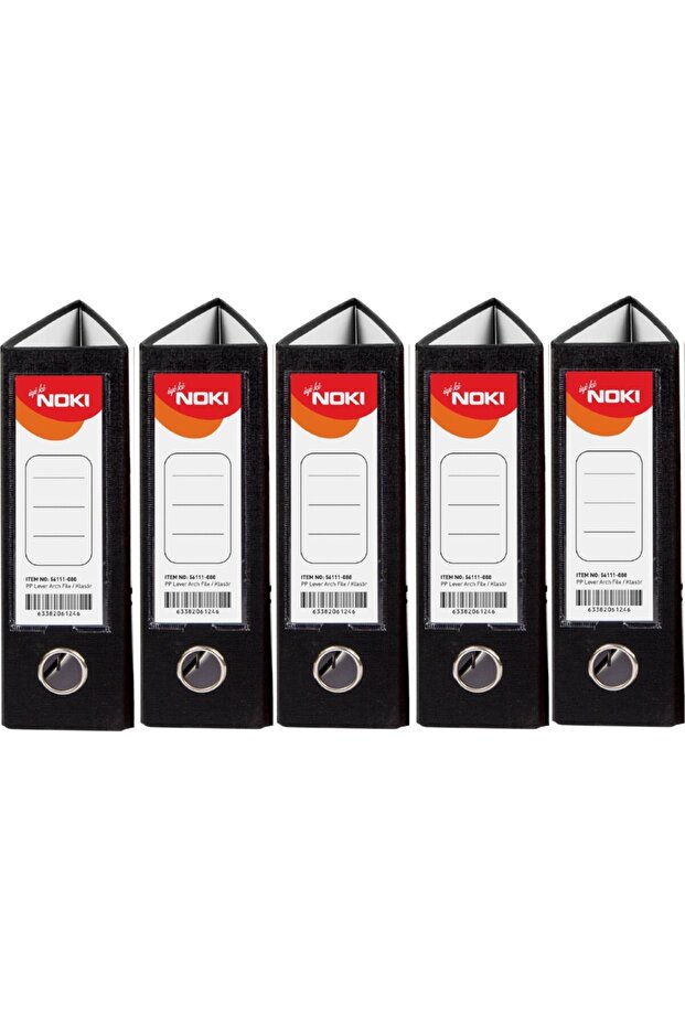 A5 Telgraf Plastic Folder Black 5-Pack