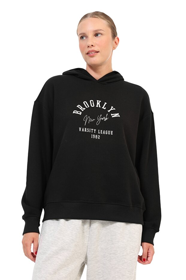 Sweatshirt Women Black Wl 17Nuts