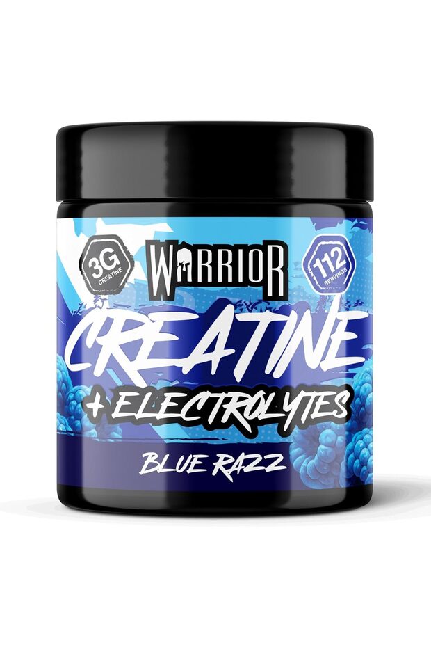 Creatine Plus Electrolytes 360g Zero Sugar Hydration Drink Mix | 3g Creatine, Electrolytes, 112 Servings, Zero Sugar, Hydration, Strength & Muscle Recovery (Blue Razz)
