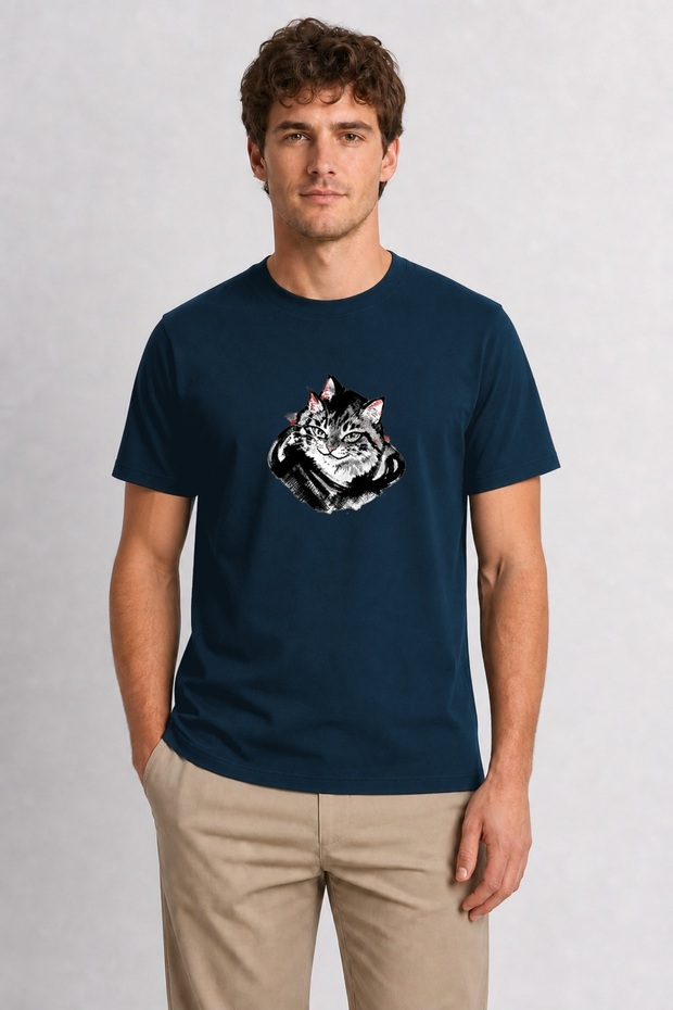 Men's Japanese Brush Style Wildcat - Navy Blue