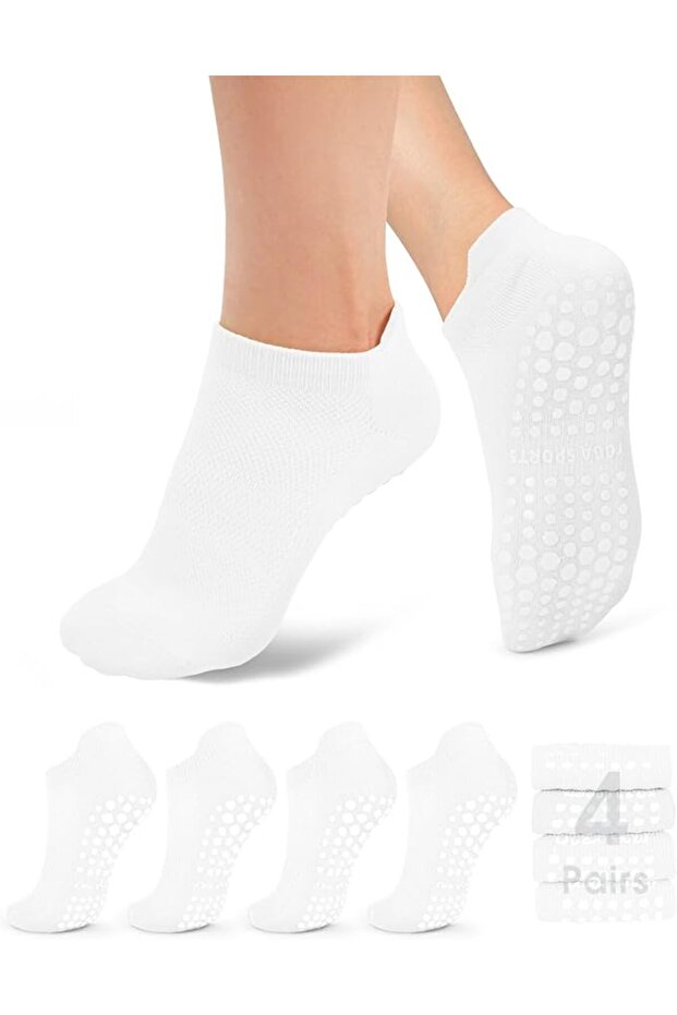 Pilates Socks for Women Anti-Slip with Grips from Yogi, Socks with Grips for Yoga