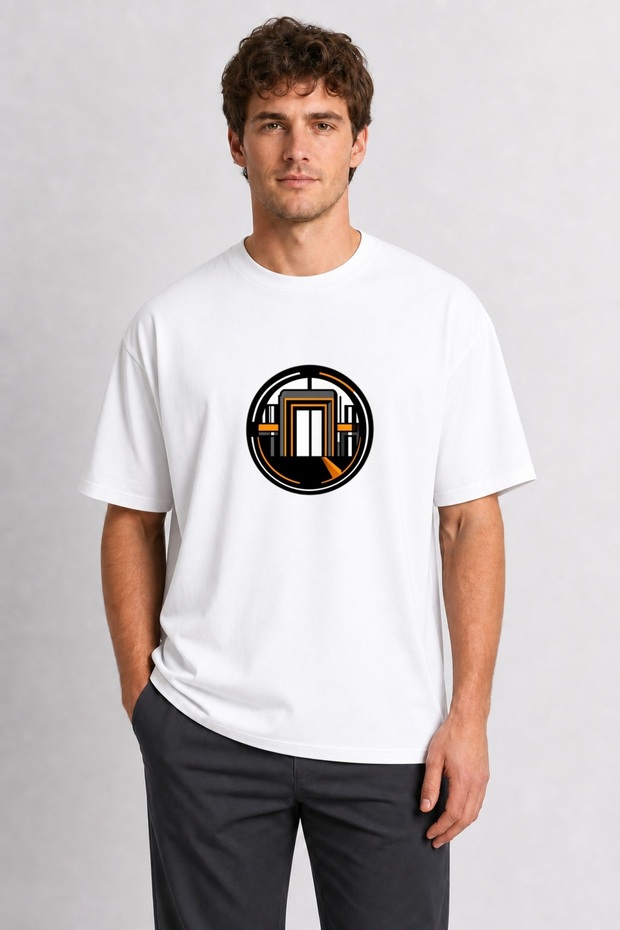 Men's Modern City Line Metro Design - White