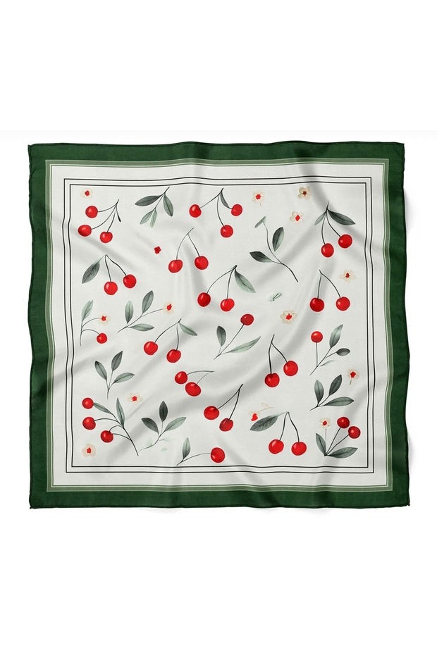 Cherry Garden Pattern Scarf Bandana 50*50 cm