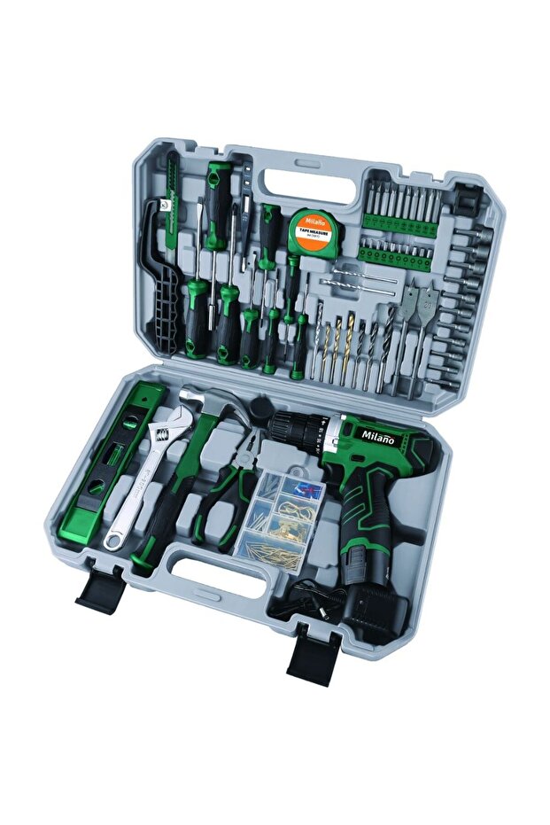 Ez 165Pc 12V Lithium Drill Tool Set, Black, Tool Boxes And Storage