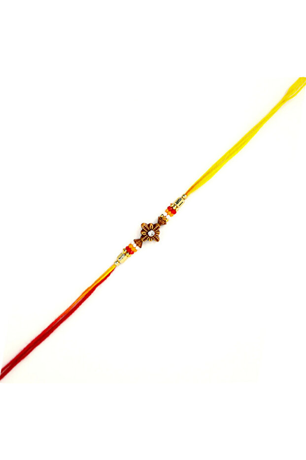 Rakhi Floral Red Yellow