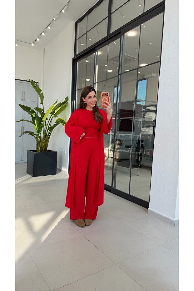 Triple Comfortable Suit Red