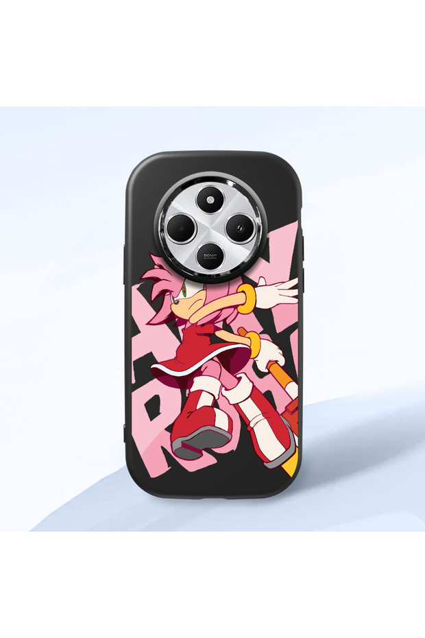 Redmi 14C 4G/5G Compatible Black Silicone Case with Shock-Absorbing Camera Protections