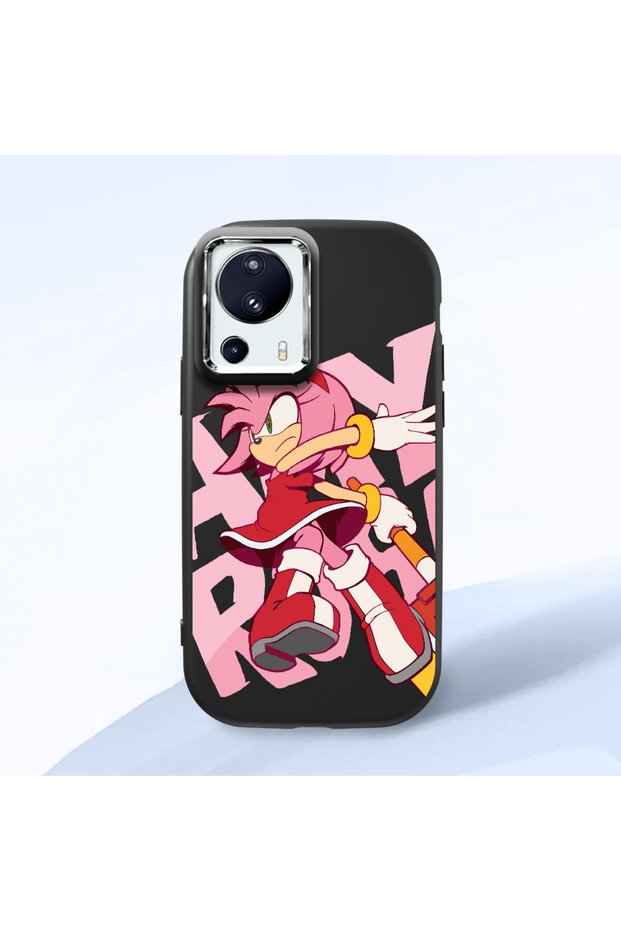 Mi 13 Lite Compatible Black Silicone Case with Shock-Absorbing Camera Protections