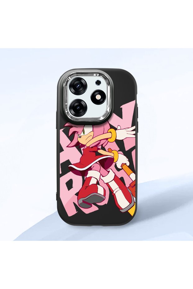 Tecno Spark 10 Pro(Ki7) Compatible Black Silicone Case with Shock-Absorbing Camera Protections