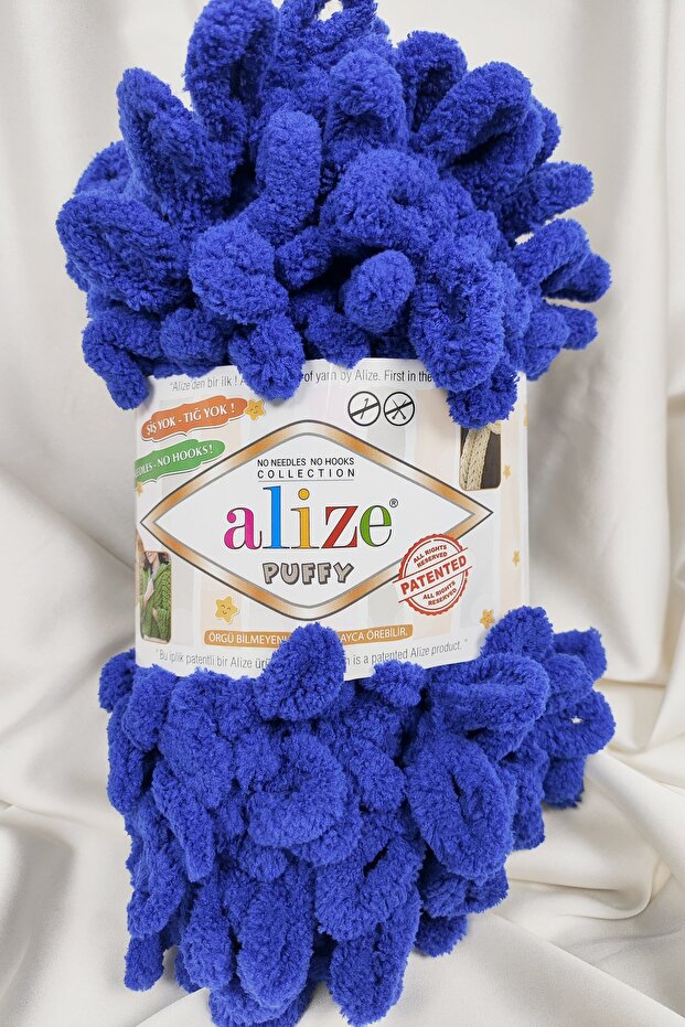 Puffy Night Blue Hand Knitting Yarn 100Gr. 9Mt. (Pack of 5) - Color: 360