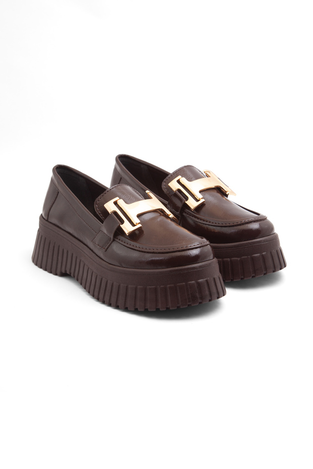 Bln 1453 Buckle Detailed Thick Sole Loafer