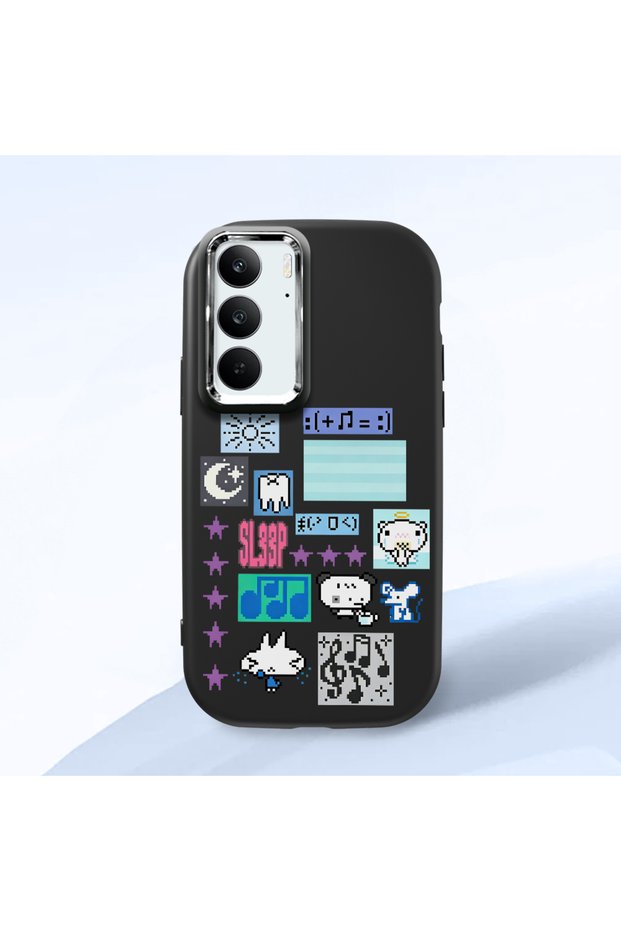 Realme C75 4g Compatible Shock-Absorbing Camera Protected Black Silicone Case