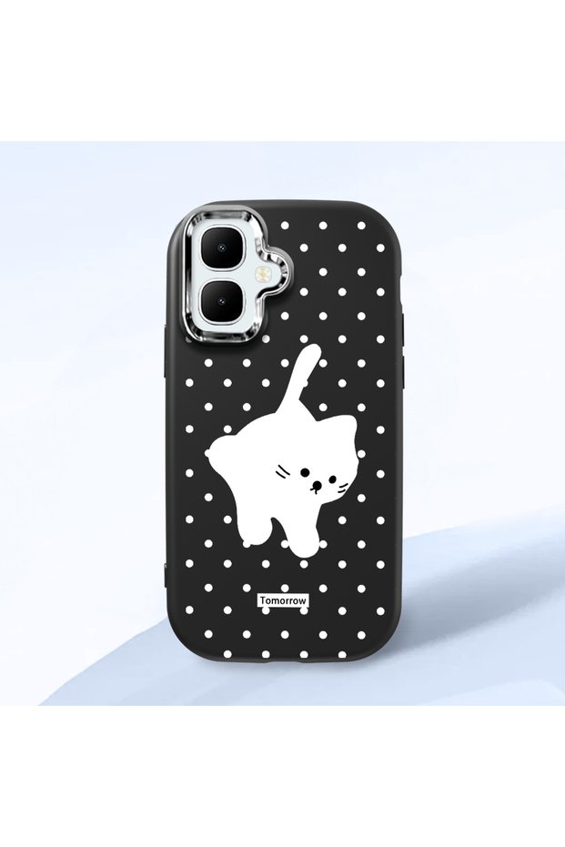 Tecno Spark Go 2(Km4) Compatible Shock-Absorbing Camera Protected Black Silicone Case Cat