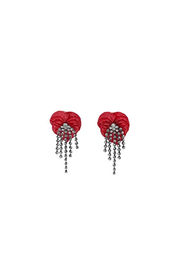 Steel Flower Earrings