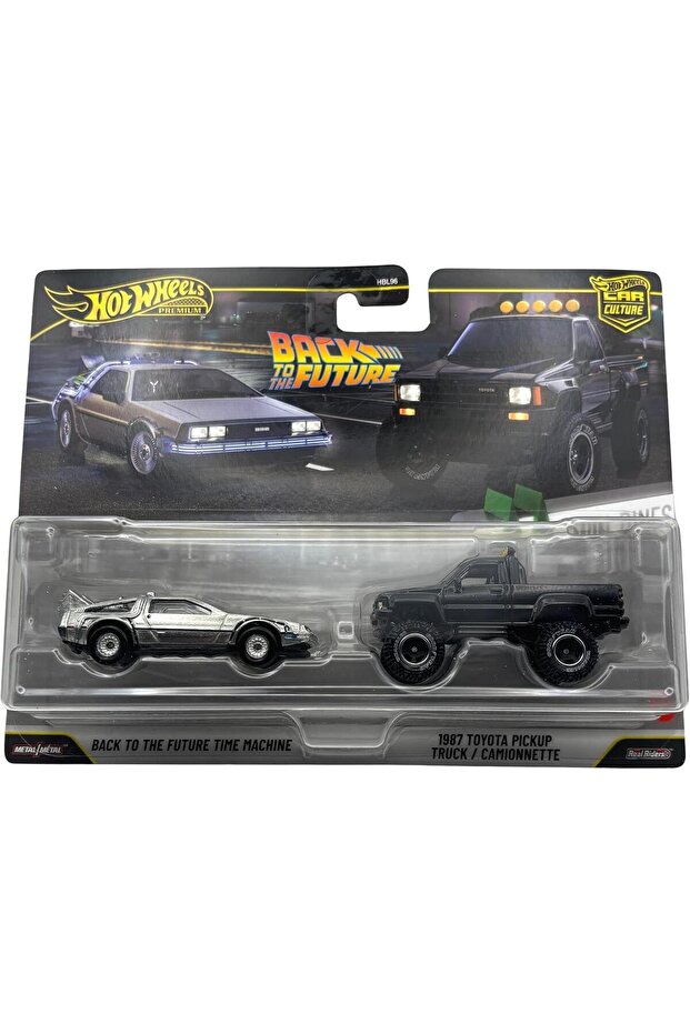 Premium Car Culture: Back to the Future Time Machine and 1987 Toyota Pickup Truck, 2-Pack