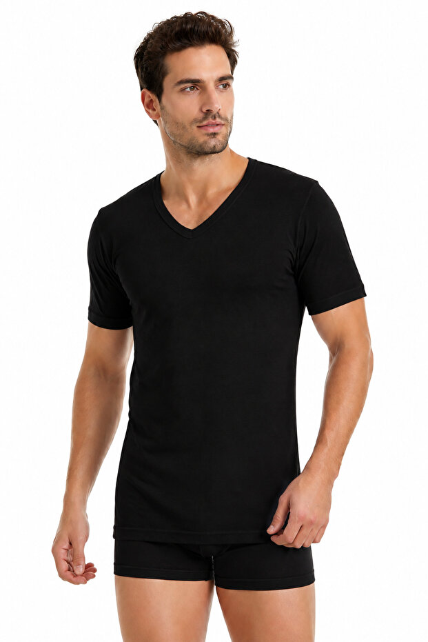 Yildiz Çamaşir 3-Pack Modal Super Thin V-Neck Men's Undershirt T-Shirt