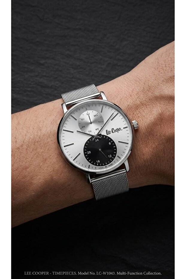 Lc06963.331 Steel Mesh Cord Men's Wristwatch