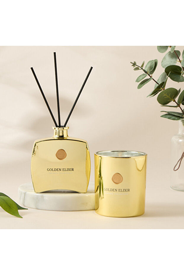 Golden Elixir Diffuser and Jar Candle Gift Set