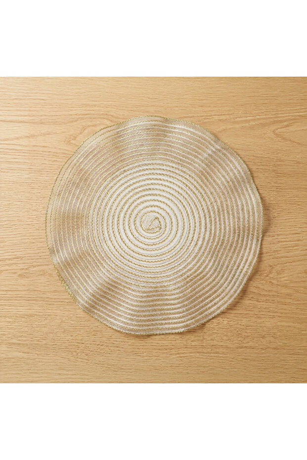 Wavy 4-Piece Textured Placemat Set - 38 cm